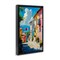 Stupell Industries Colorful Coastal Town Black Framed Floater Canvas Wall Art, design by Creative Studio